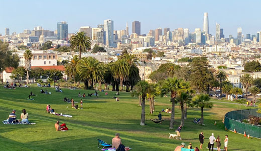 サンフランシスコを一望★心地良い公園ドロレスパーク